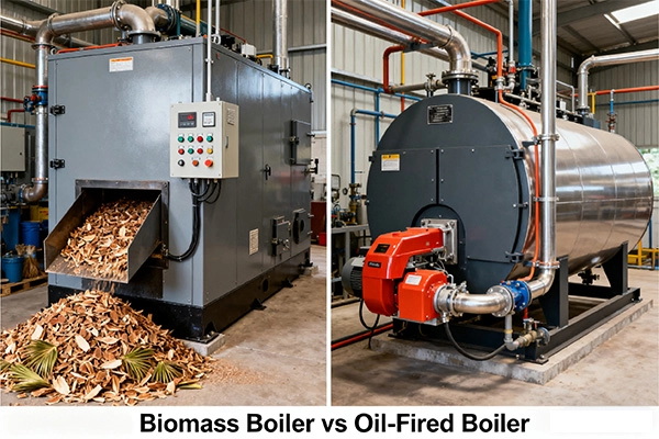 biomass boiler vs oil boiler