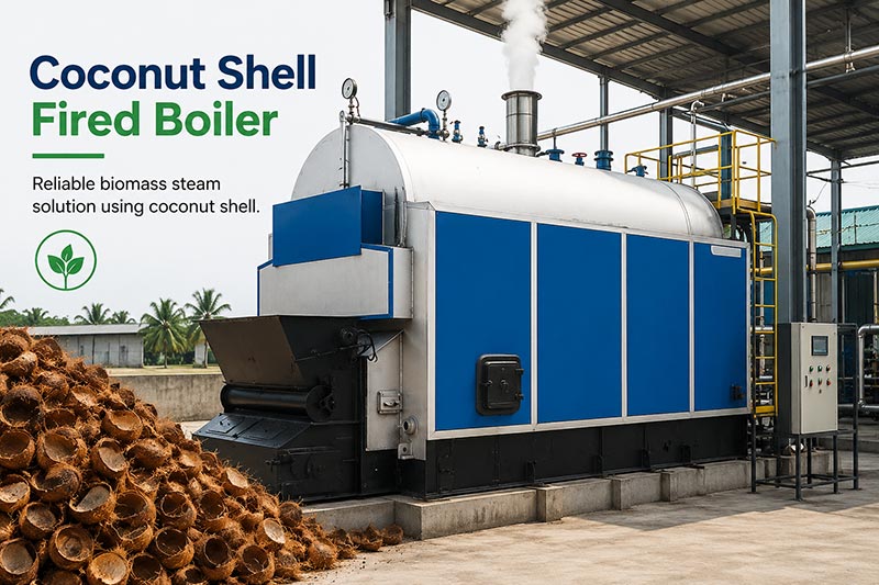 Coconut Shell Fired Boiler